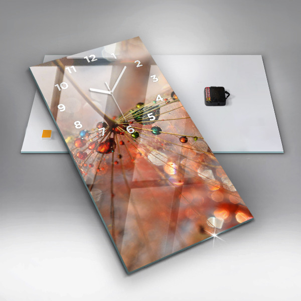 Orologio verticale Dente di leone con rugiada