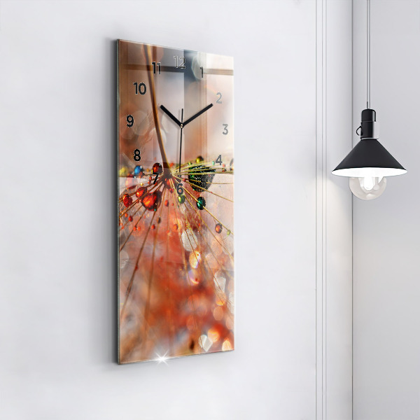 Orologio verticale Dente di leone con rugiada