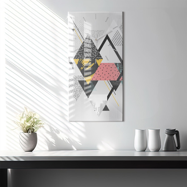Orologio verticale Motivo geometrico