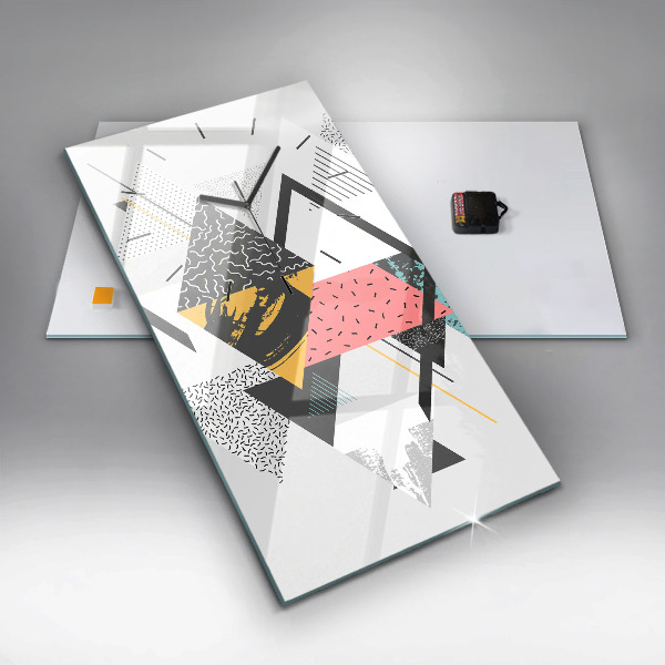 Orologio verticale Motivo geometrico