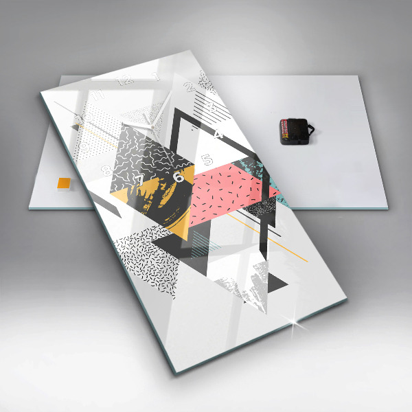 Orologio verticale Motivo geometrico