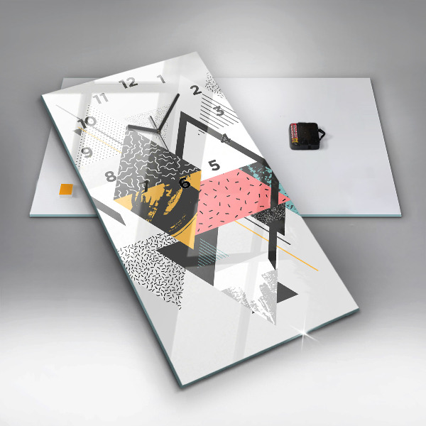 Orologio verticale Motivo geometrico