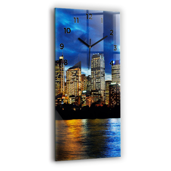 Orologio verticale Sydney la sera