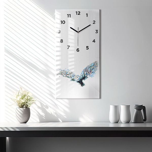 Orologio verticale Libertà e natura degli uccelli