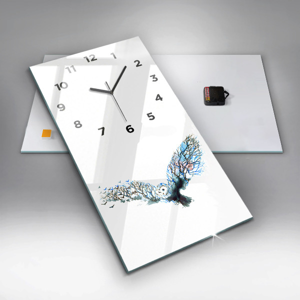 Orologio verticale Libertà e natura degli uccelli