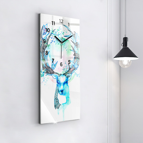 Orologio verticale Illustrazione di cervo