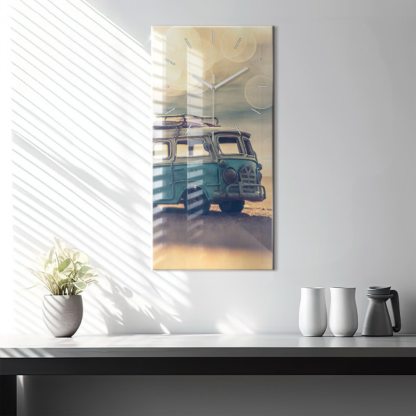 Orologio verticale Camper sulla spiaggia