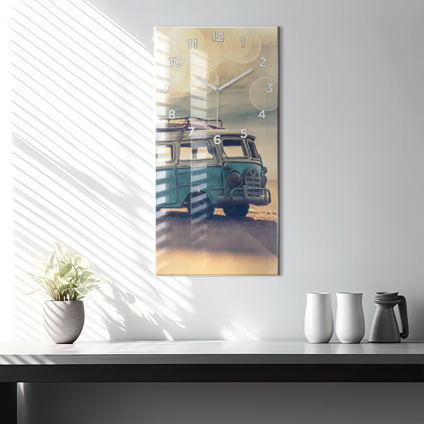 Orologio verticale Camper sulla spiaggia