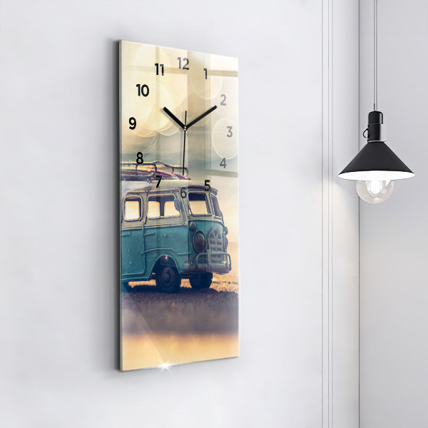 Orologio verticale Camper sulla spiaggia