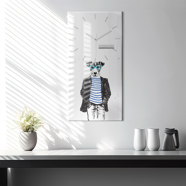 Orologio verticale Un cane in un corpo umano