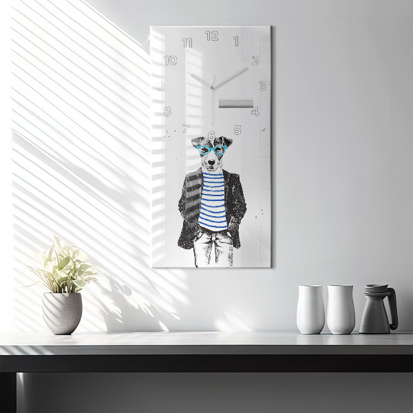 Orologio verticale Un cane in un corpo umano