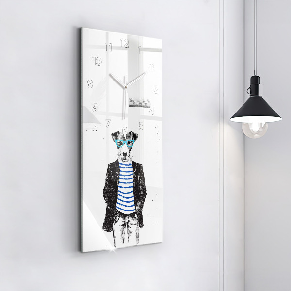Orologio verticale Un cane in un corpo umano