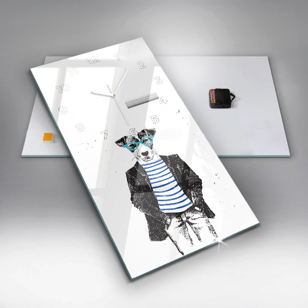 Orologio verticale Un cane in un corpo umano