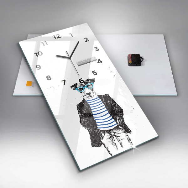 Orologio verticale Un cane in un corpo umano