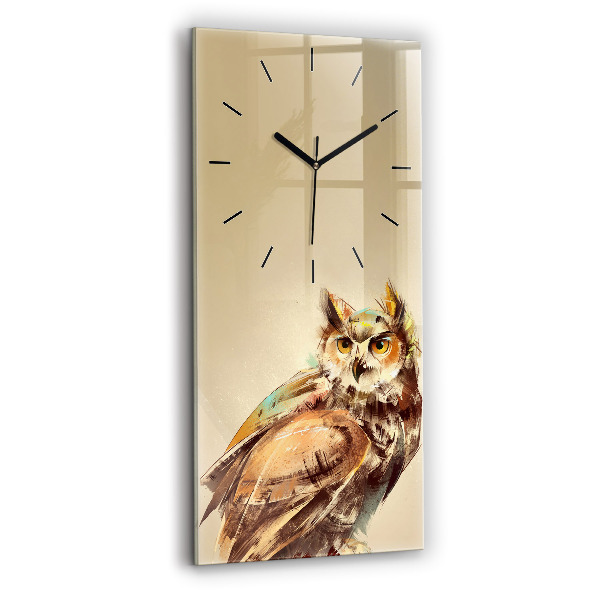 Orologio verticale Gufo - segno di saggezza