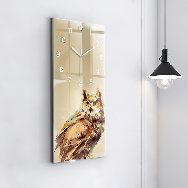 Orologio verticale Gufo - segno di saggezza