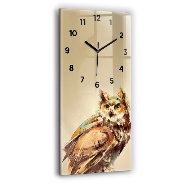 Orologio verticale Gufo - segno di saggezza