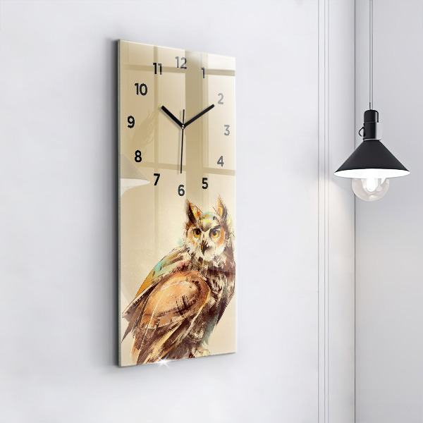 Orologio verticale Gufo - segno di saggezza