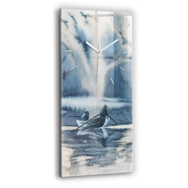 Orologio verticale Lago invernale Łódka