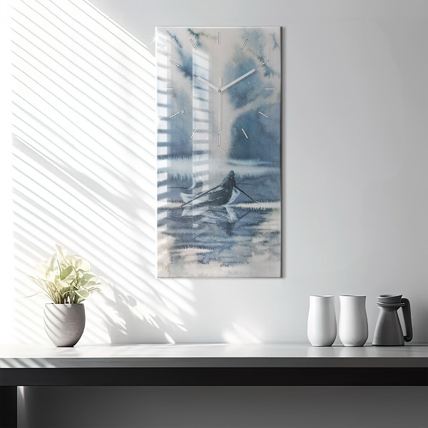 Orologio verticale Lago invernale Łódka