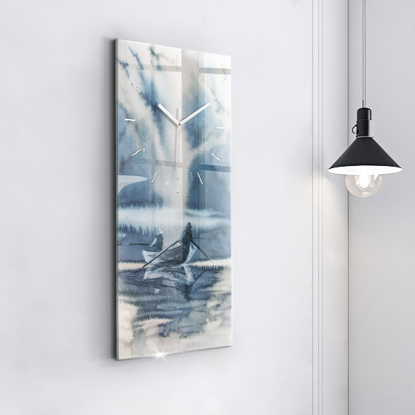 Orologio verticale Lago invernale Łódka
