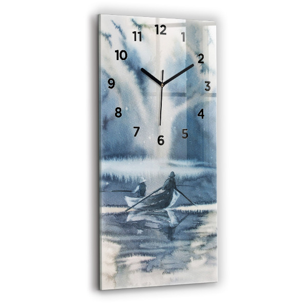 Orologio verticale Lago invernale Łódka