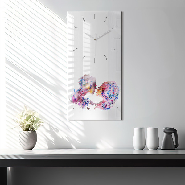 Orologio verticale Due corpi un'anima