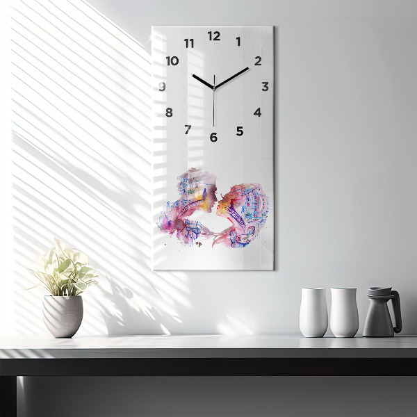Orologio verticale Due corpi un'anima