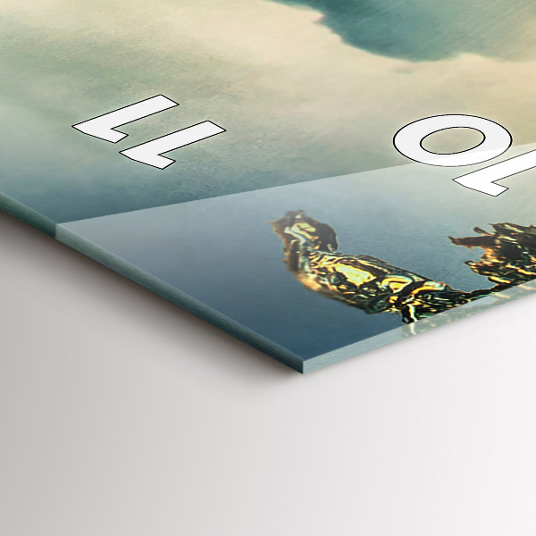 Orologio verticale Prospettiva del tramonto delle onde