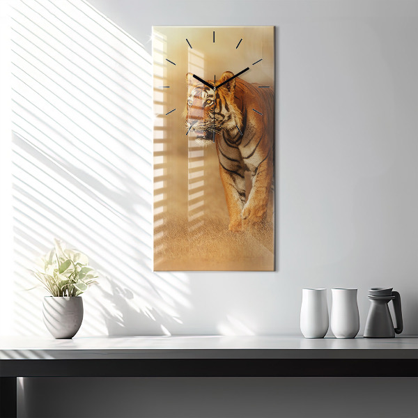 Orologio verticale Caccia alla tigre