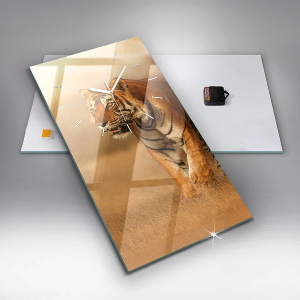 Orologio verticale Caccia alla tigre