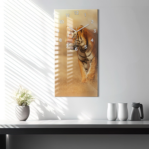 Orologio verticale Caccia alla tigre