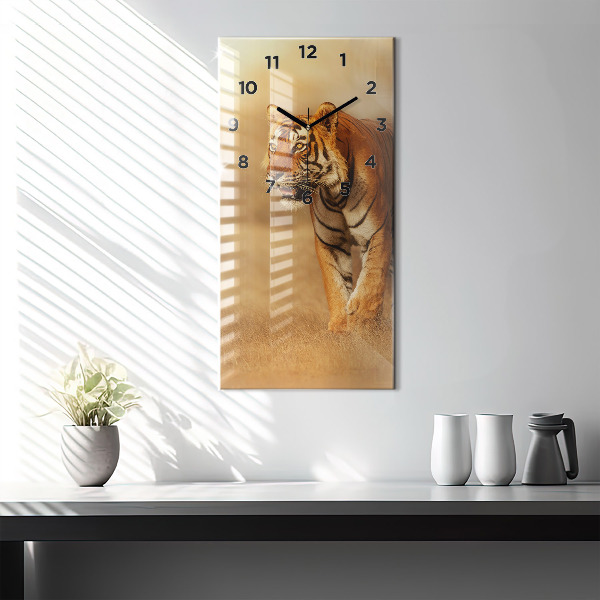 Orologio verticale Caccia alla tigre