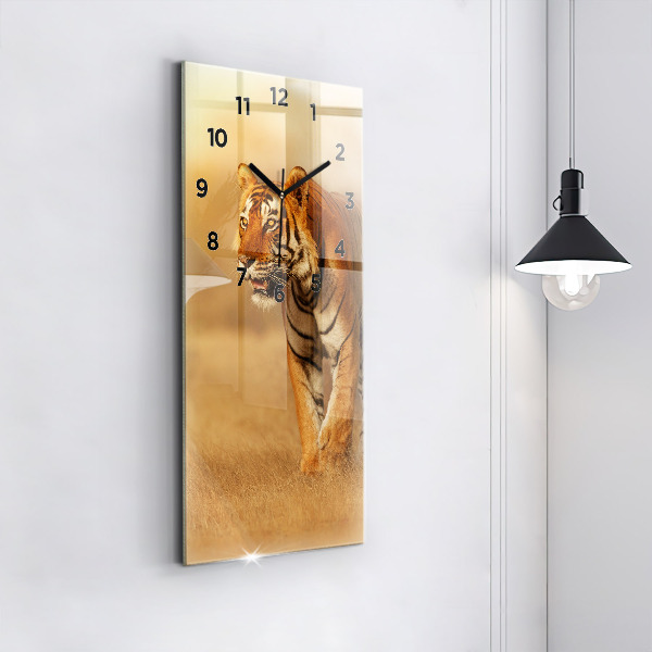 Orologio verticale Caccia alla tigre