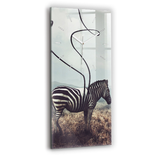 Orologio verticale Zebra – Astrazione