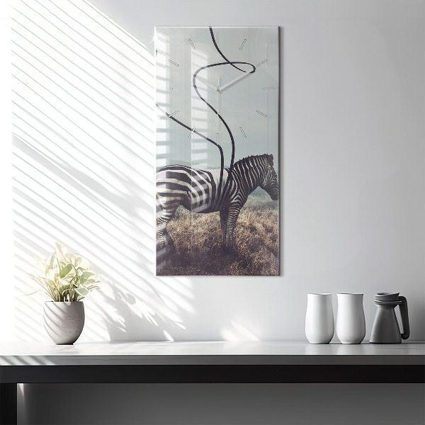 Orologio verticale Zebra – Astrazione