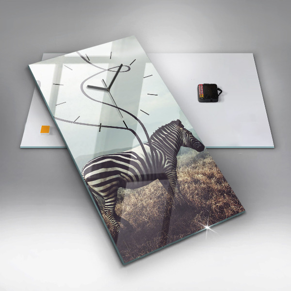 Orologio verticale Zebra – Astrazione
