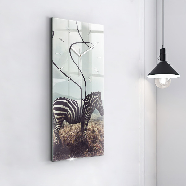 Orologio verticale Zebra – Astrazione