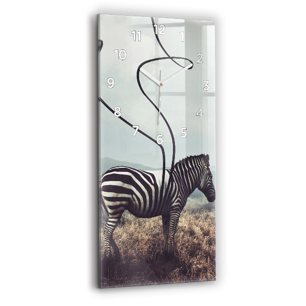 Orologio verticale Zebra – Astrazione