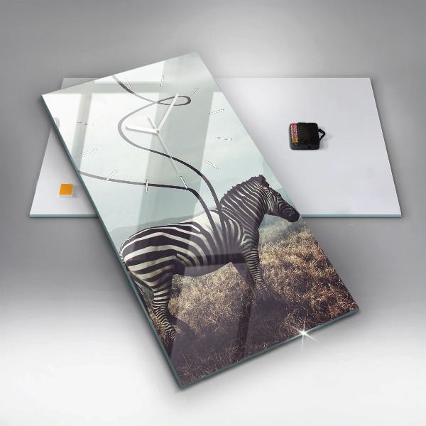 Orologio verticale Zebra – Astrazione