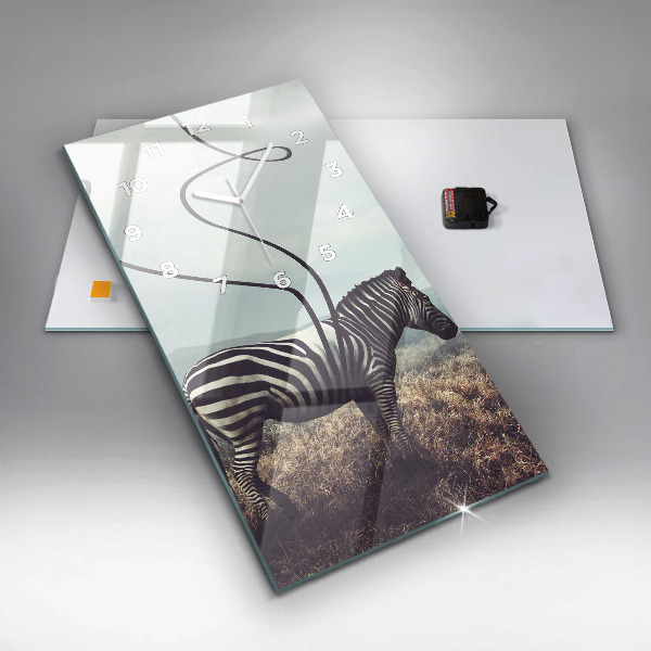 Orologio verticale Zebra – Astrazione