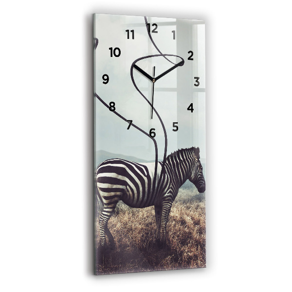 Orologio verticale Zebra – Astrazione