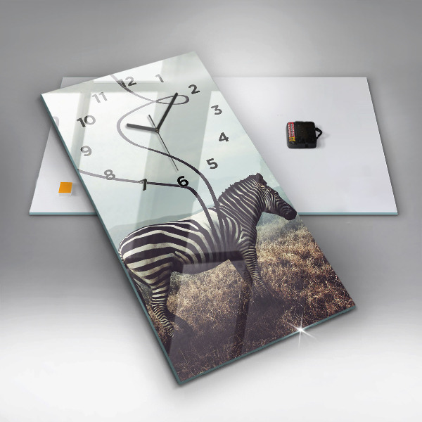 Orologio verticale Zebra – Astrazione