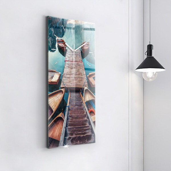 Orologio verticale Molo e lago