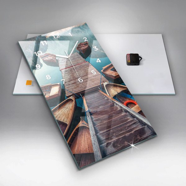 Orologio verticale Molo e lago