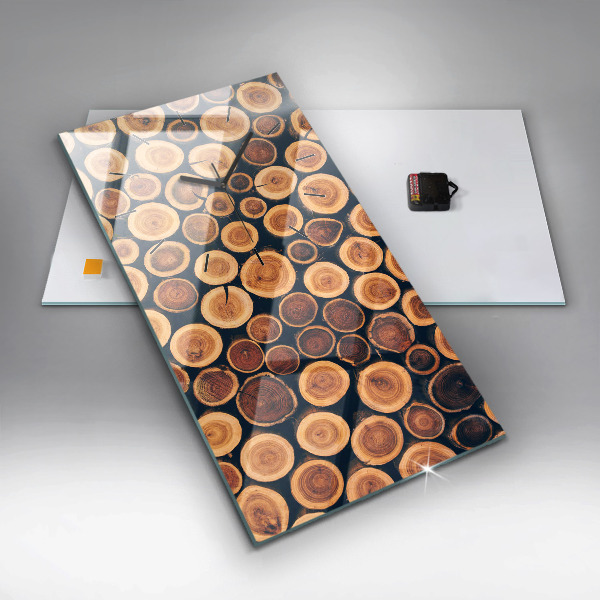 Orologio verticale Legna