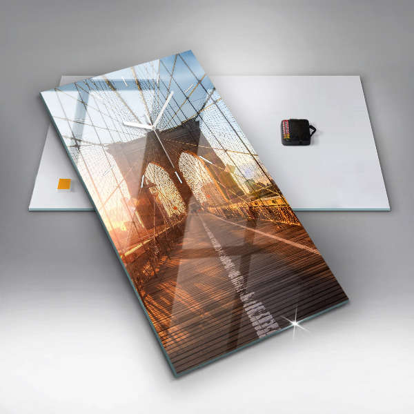 Orologio verticale Ponte di Brooklyn New York