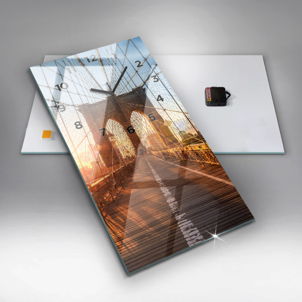 Orologio verticale Ponte di Brooklyn New York