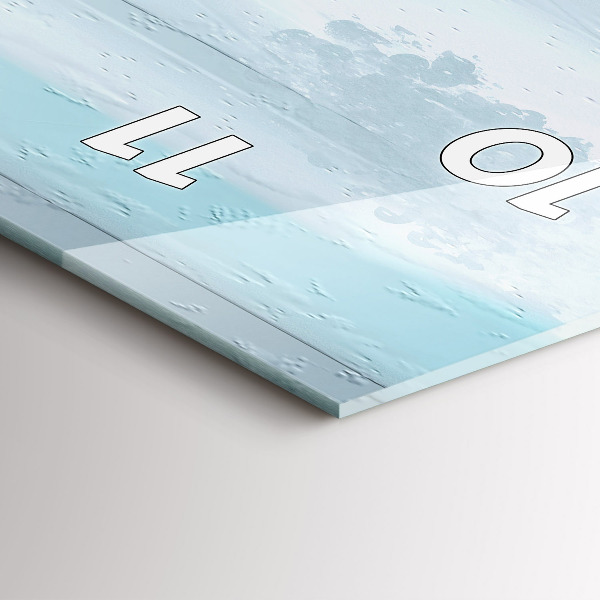 Orologio verticale Paesaggio astratto ad olio