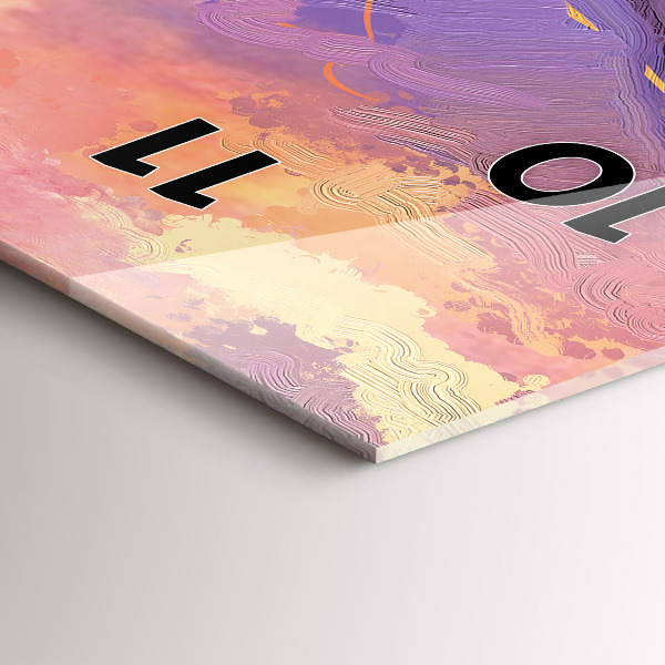 Orologio verticale Prato al tramonto